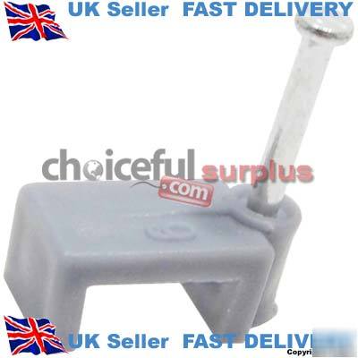 New brand grey t & e cable clips 1.0/1.5MM pack of 100