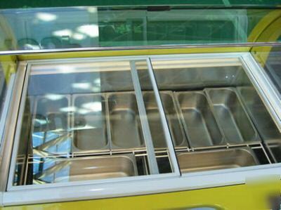 New spaniola BX11 scherzo yellow gelato dipping cabinet 