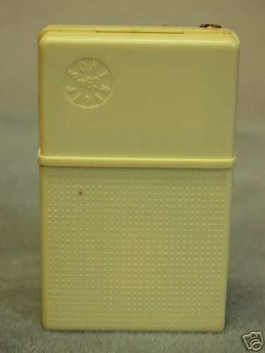 Rare yellow sony tr-63 transistor radio
