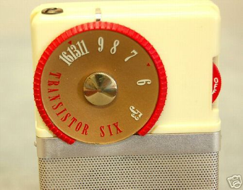 Rare yellow sony tr-63 transistor radio