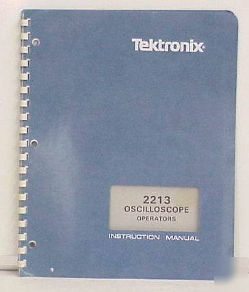 Tektronix 2213 oscope operators manual
