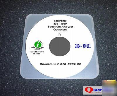 Tektronix tek 495 / 495P operators manual cd 