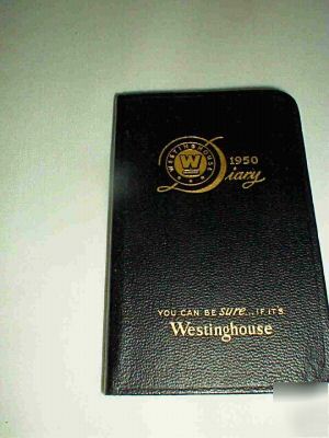 Unusual vintage westinghouse 1950 diary