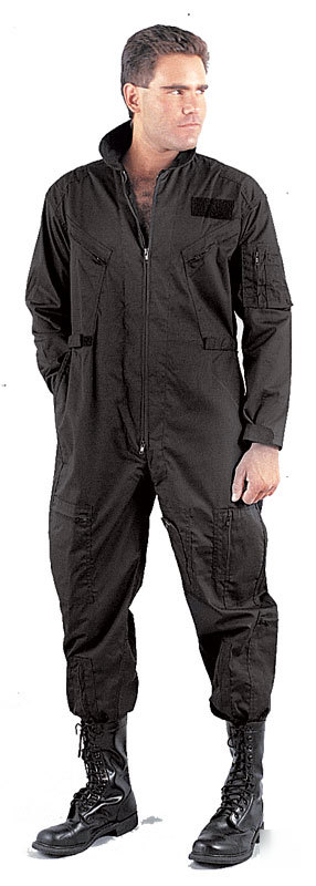 Black flight suit air force navy flightsuit size xl