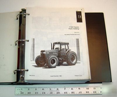 Case parts book - 7130 tractor - with revision - 1988