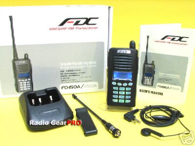 Fdc fd-450A uhf 400-470MHZ radio + earpiece/mic FD450A 