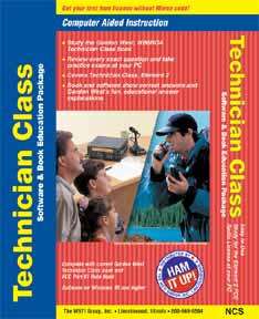 Ham radiotechnician class study manual and software