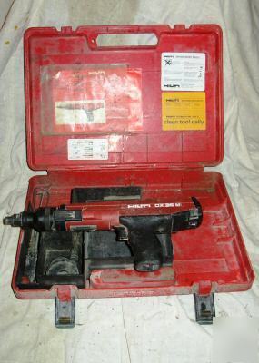 Hilti dx 36M powder actuated tool w/ case *used*