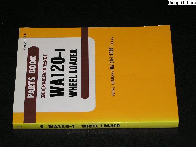 Komatsu WA120-1 wheel loader parts book