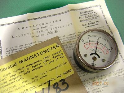 Magnetometer - gaussmeter, magnetic flux field meter.