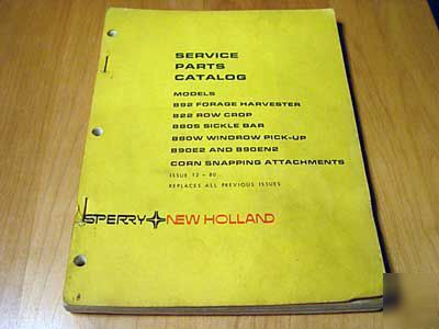 New holland 892 forage harvester parts manual 824 900W