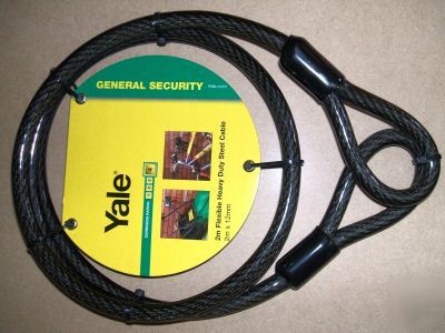 New yale,flexible heavy duty steel cable,2M x 12MM, ,chai