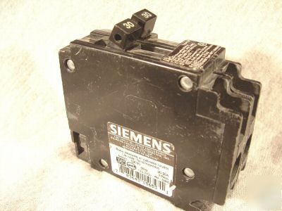 Siemens 30 amp two single pole breaker type qt