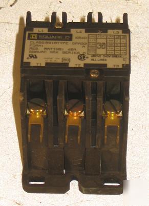 Square d DPA33 30A/3P/no/120V motor contactor