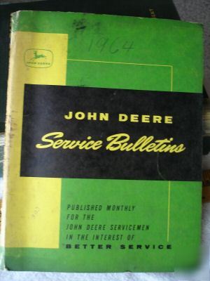 Vintage john deere service bulletins/folder 1964