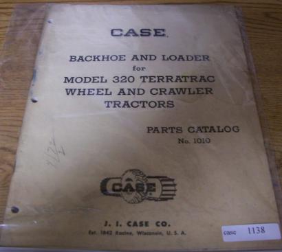 Case backhoe loader 320 crawler tractor parts manual