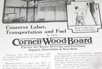 Cornell-wood-board products company chicago \ 1918 ad