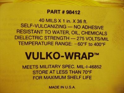 New 7 rolls valko wrap self vulcanizing wire wrap ****