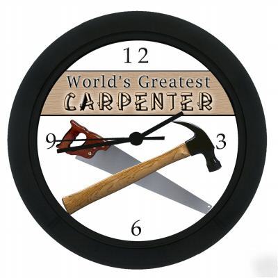 New carpenter clock construction tools hammer saw sets