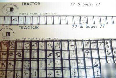 Oliver 77 & super 77 tractor parts catalog microfiche