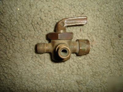 Rare brass unstyled a b g? three way fuel control valve