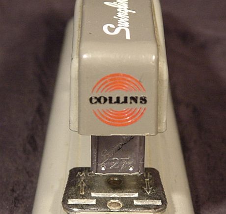 Rare: collins radio company custom swingline stapler