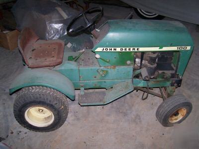 Vintage john deere garden tractors + mower deck