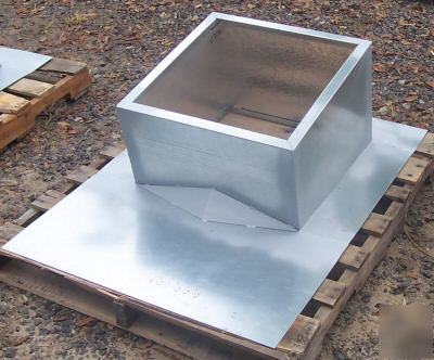 Pitched roof curb for metal building or shingle roof