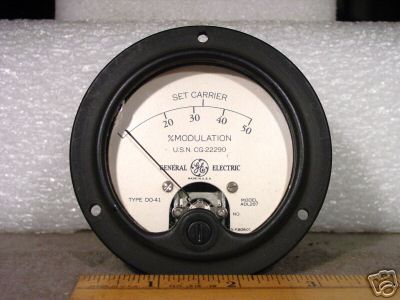 Meter % modulation analoge meter