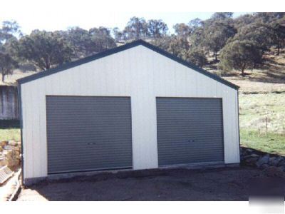 2 car garage steel building kit