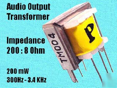 200:8 ohm audio output / qrp modulation transformers
