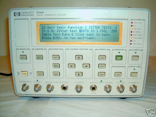 Hp / agilent 3784A digital transmission analyzer w OPT2