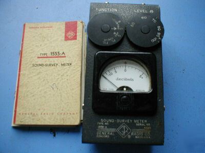 MY19 older sound survey meter type 1555-a sn 4230