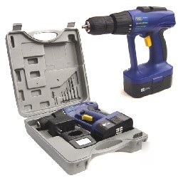 New 24V cordless drill w/ case bits power tools