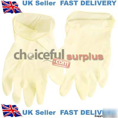New brand medium latex gloves pack of 100