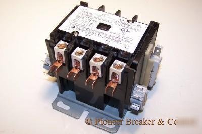 New d. purpose contactor 208-240V 40/50A 4P auxiliary