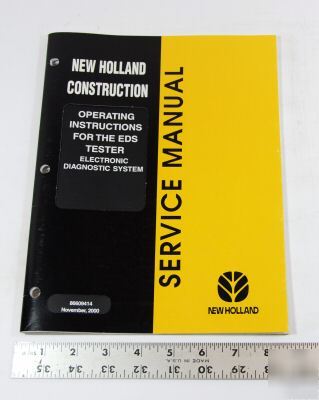 New holland operating instructions for the eds tester
