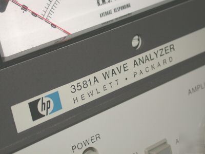 Very nice hewlett packard wave analyzer model 3581A