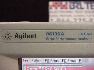 Agilent 86130A bit error performace analyzer 3.6 gb/s