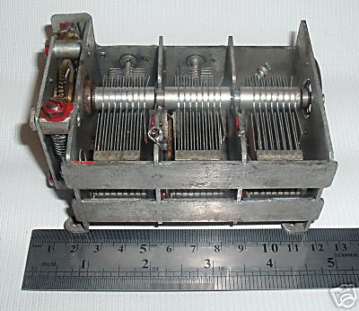 Air variable capacitor 3+ gang x 20~95PF ham radio