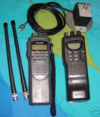 Cb radios, handheld, 2 radios w/ antennas
