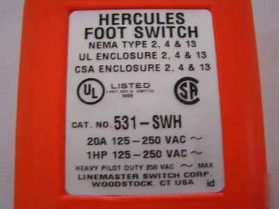 Hercules foot switch ~ 531-swh ~ for your ridgid 300