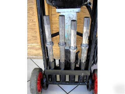 Kango 2500V demolition breaker jack hammer +cart bits