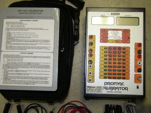 Promac dht 830 electronic milliamp calibrator instr.