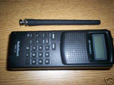 Radioshack pro-75 vhf/uhf/air handheld scanner 