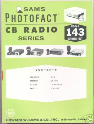 Sams photofact cb radio series cb-143 caltron cb-7500