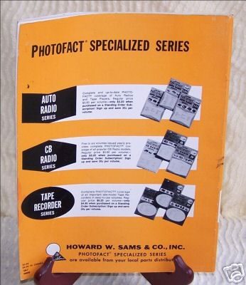 Vintage sams photofact cb radio series vol. 7 cb-7 1965