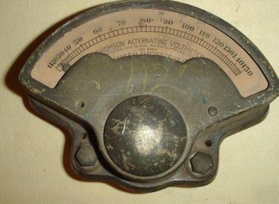 Antique 1895 thomson alternating voltmeter (brass ?)