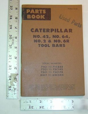 Caterpillar parts book - see below