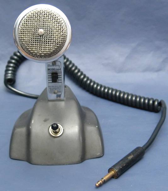 Collins ev-664 ham radio desk microphone with 419? base